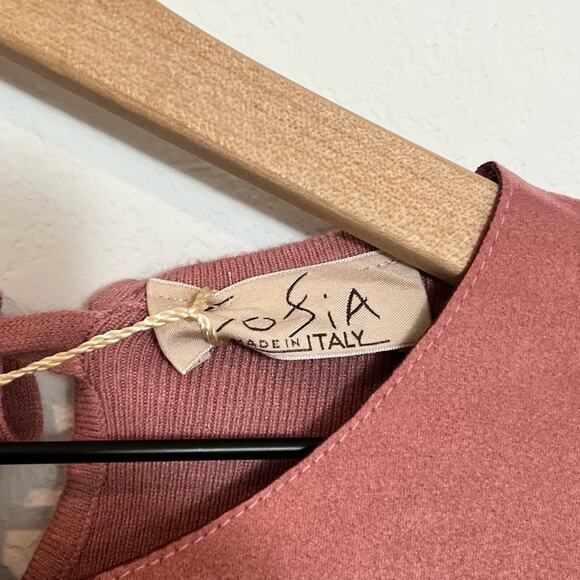 Sofia Made In Italy Women Pink Long Sleeve Blouse NEW WITH TAGS - Picture 5 of 7